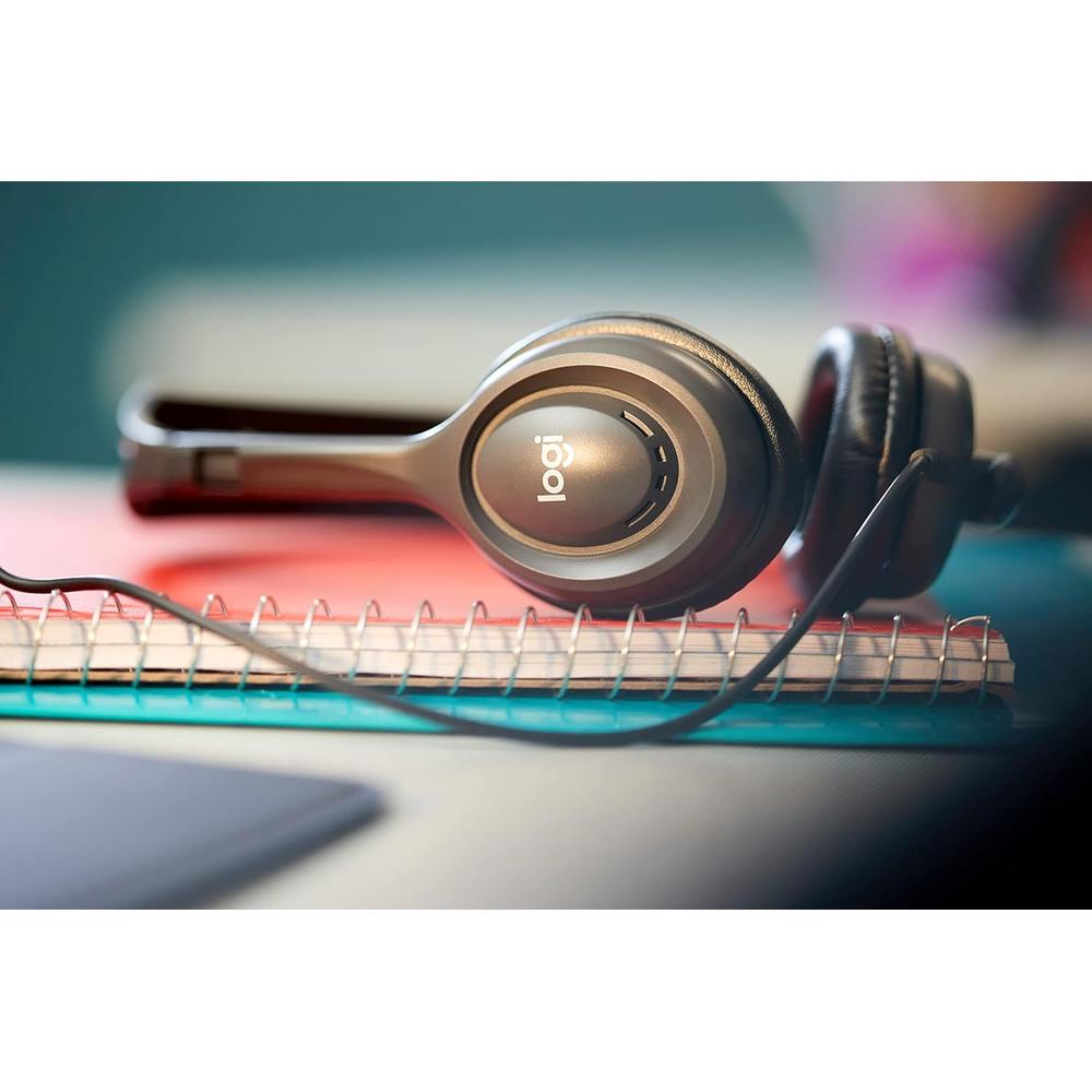 AUDÍFONOS ALÁMBRICOS H111 LOGITECH | NEGRO - 4