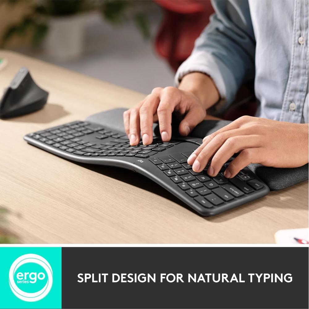 TECLADO INALÁMBRICO ERGO K860 LOGITECH | GRAFITO - 3