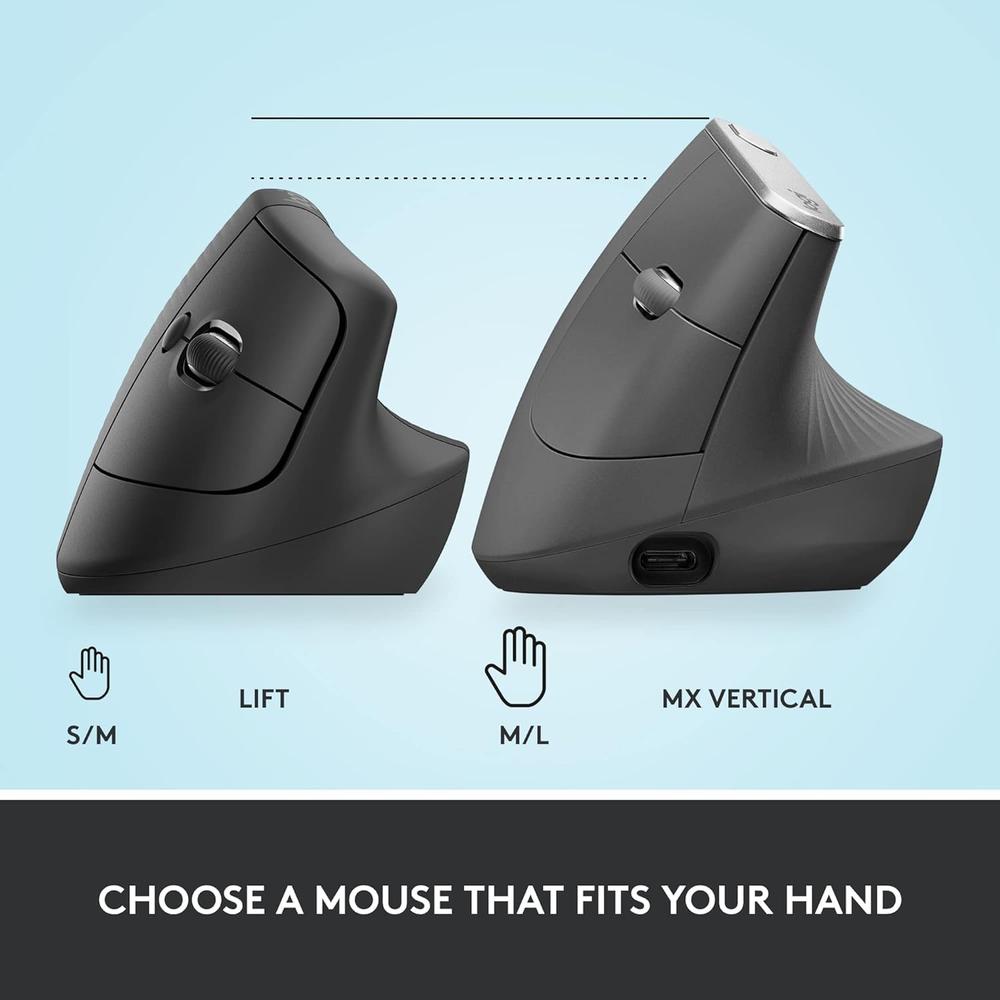 MOUSE INALÁMBRICO LIFT LOGITECH - 5