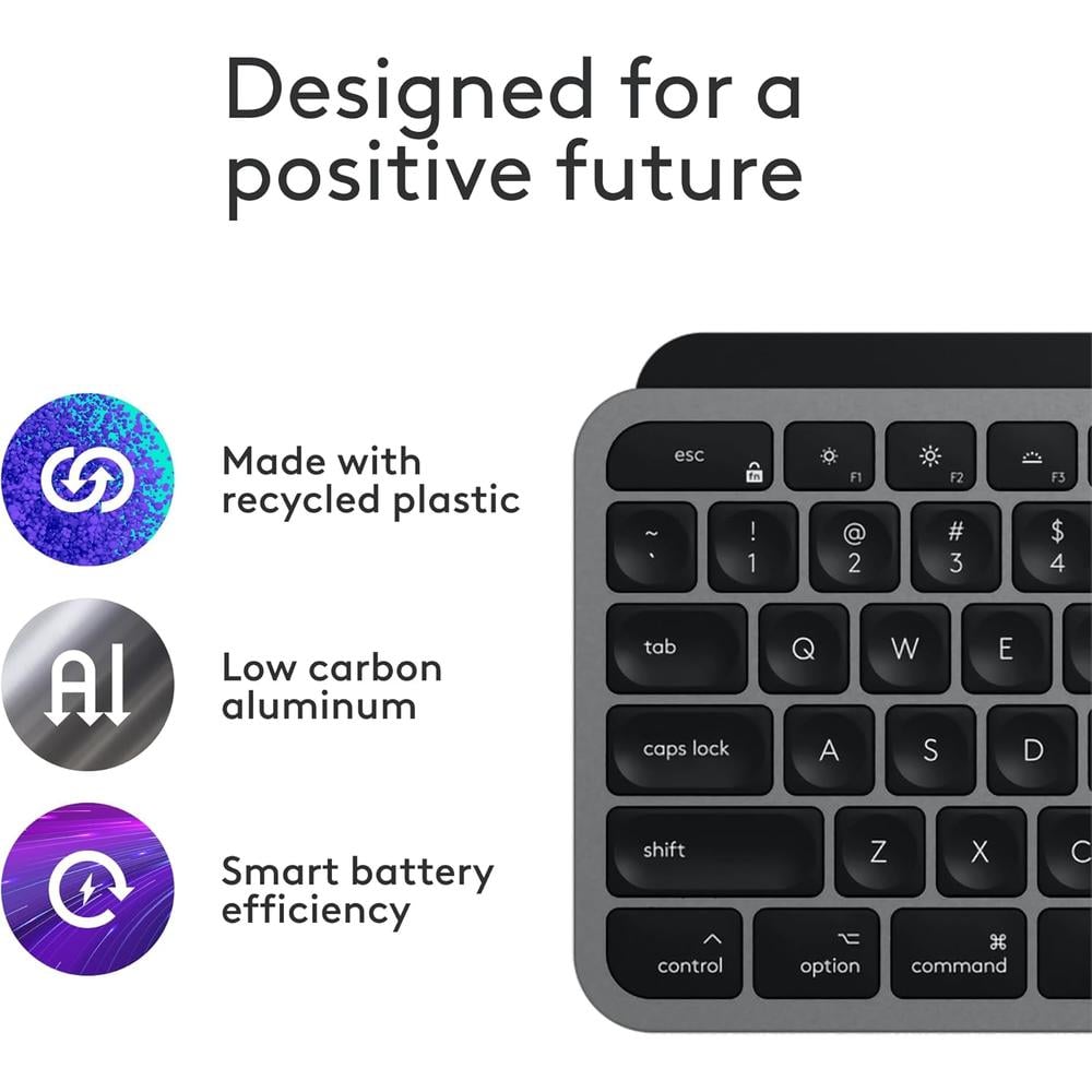 TECLADO INALÁMBRICO PARA MAC MX KEYS S LOGITECH - 5