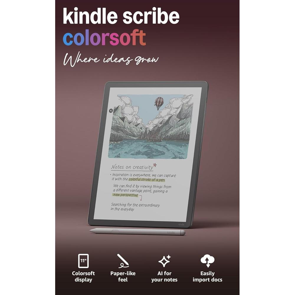 KINDLE E-READER AMAZON SCRIBE COLORSOFT 32GB | GRAPHITE - 2
