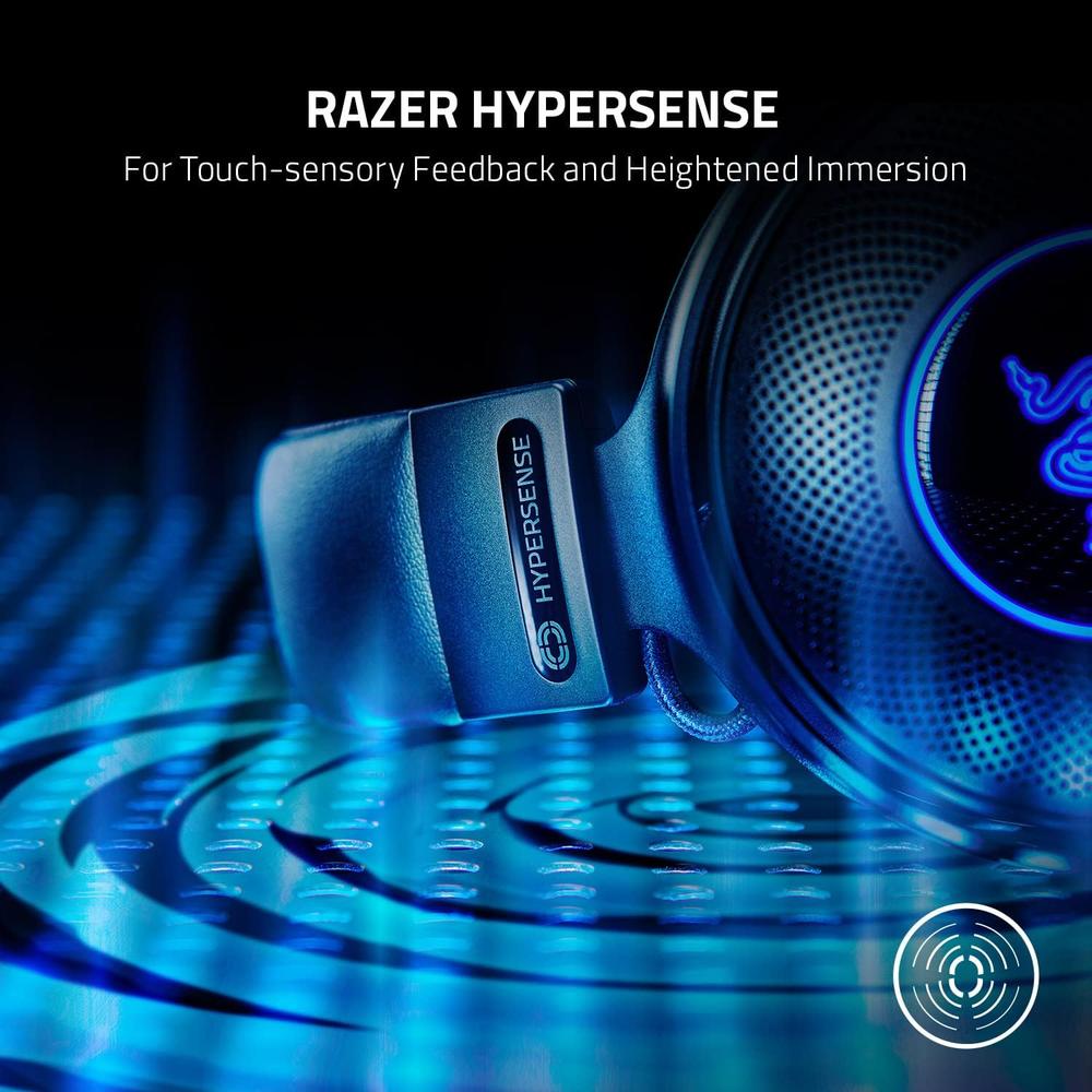 AUDÍFONOS ALÁMBRICOS KRAKEN V3 HYPERSENSE RAZER | NEGRO - 2