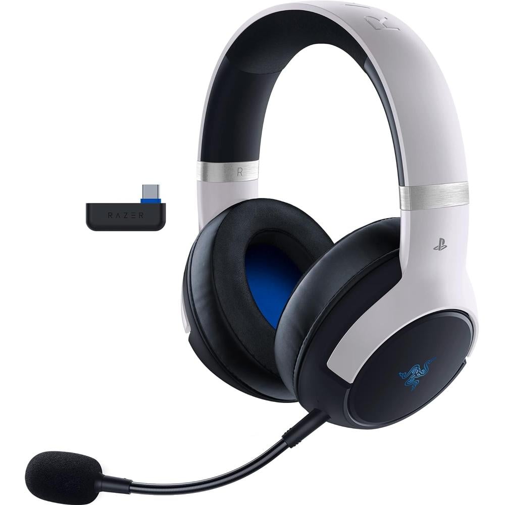 AUDÍFONOS INALÁMBRICOS KAIRA PRO HYPERSPEED PLAYSTATION RAZER | BLANCO / NEGRO - 1