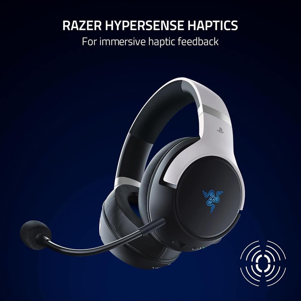 AUDÍFONOS INALÁMBRICOS KAIRA PRO HYPERSPEED PLAYSTATION RAZER | BLANCO / NEGRO - 3