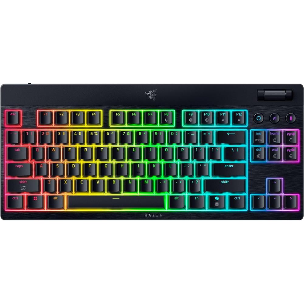 TECLADO INALÁMBRICO BLACKWIDOW V4 TKL HYPERSPEED TÁCTILES RAZER | NEGRO - 1