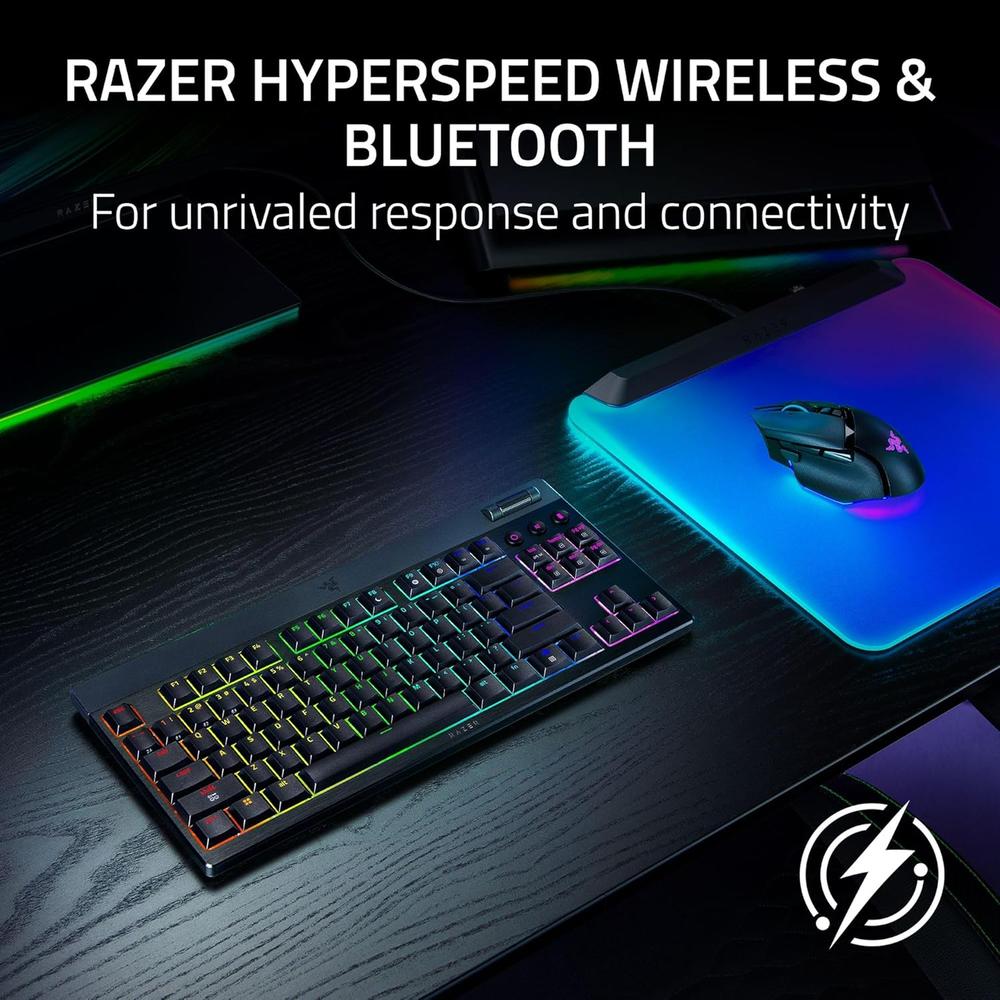 TECLADO INALÁMBRICO BLACKWIDOW V4 TKL HYPERSPEED TÁCTILES RAZER | NEGRO - 3