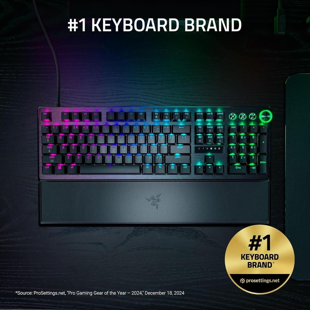 TECLADO ALÁMBRICO HUNTSMAN V3 PRO 8000 HZ RAZER | NEGRO - 2