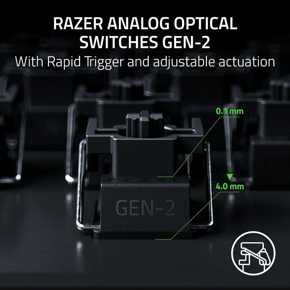 TECLADO ALÁMBRICO HUNTSMAN V3 PRO 8000 HZ RAZER | NEGRO - 3