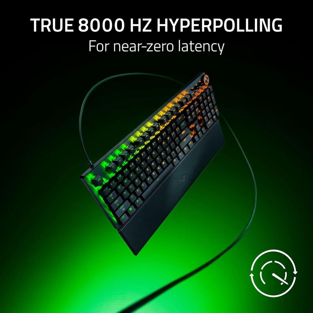 TECLADO ALÁMBRICO HUNTSMAN V3 PRO 8000 HZ RAZER | NEGRO - 4