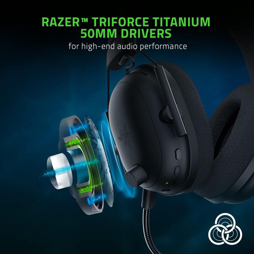 AUDÍFONOS INALÁMBRICOS BLACKSHARK V2 PRO GEN 1 RAZER | NEGRO - 2