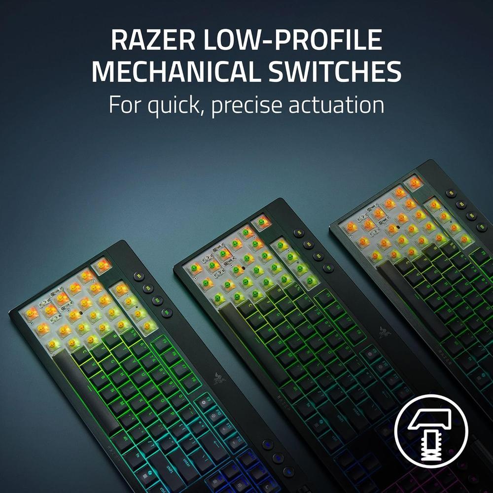 TECLADO INALÁMBRICO BLACKWIDOW V4 TKL HYPERSPEED CLICKY RAZER | NEGRO - 2