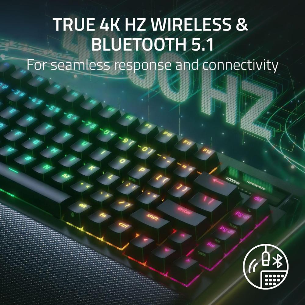 TECLADO INALÁMBRICO BLACKWIDOW V4 PRO 75% RAZER | NEGRO - 2