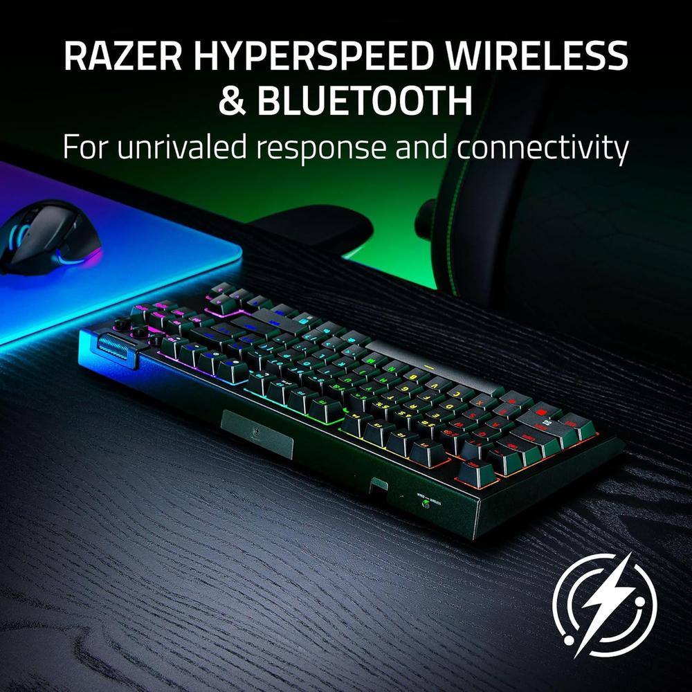 TECLADO INALÁMBRICO BLACKWIDOW V4 TKL HYPERSPEED RAZER | NEGRO - 2