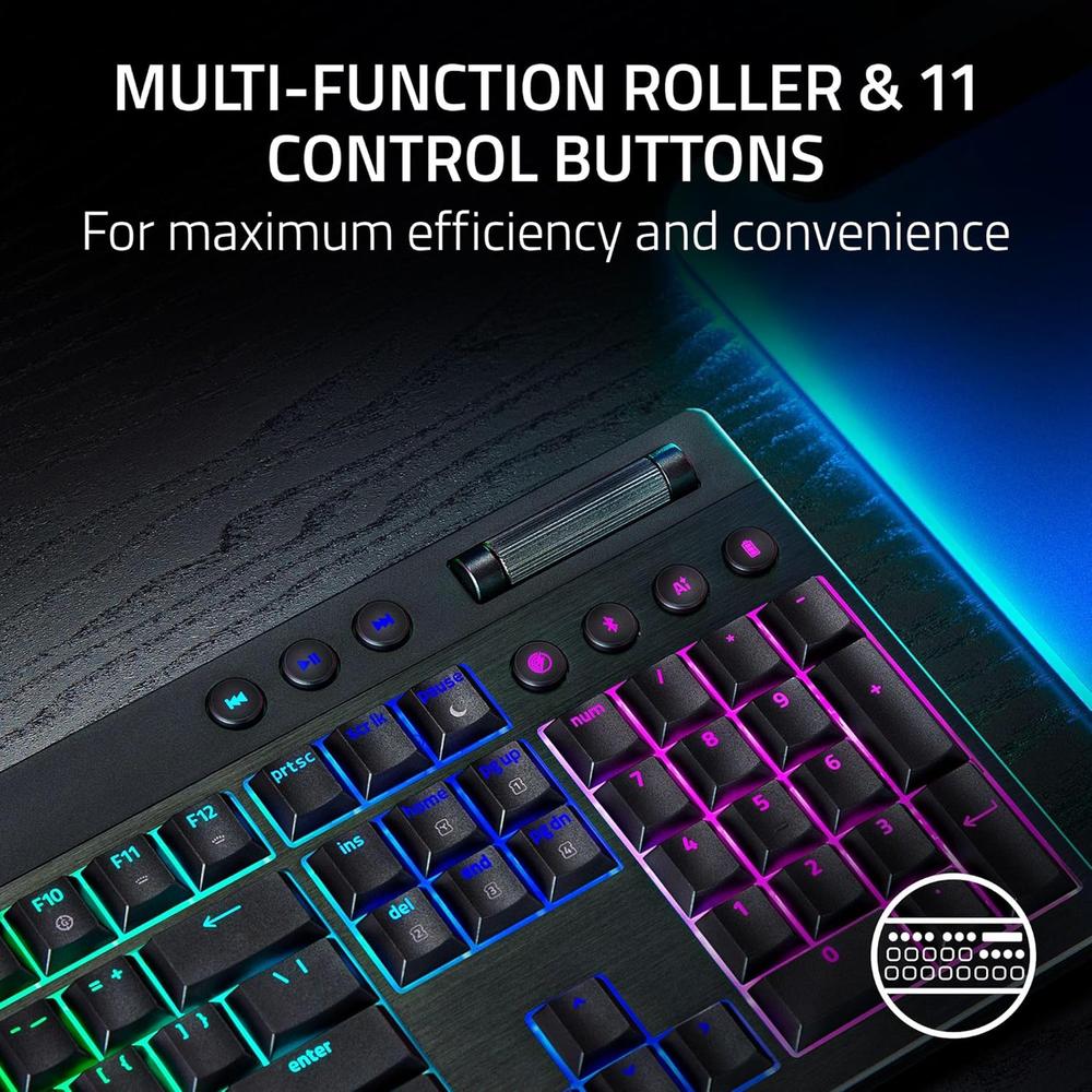 TECLADO INALÁMBRICO BLACKWIDOW V4 CLICKY RAZER | NEGRO - 4