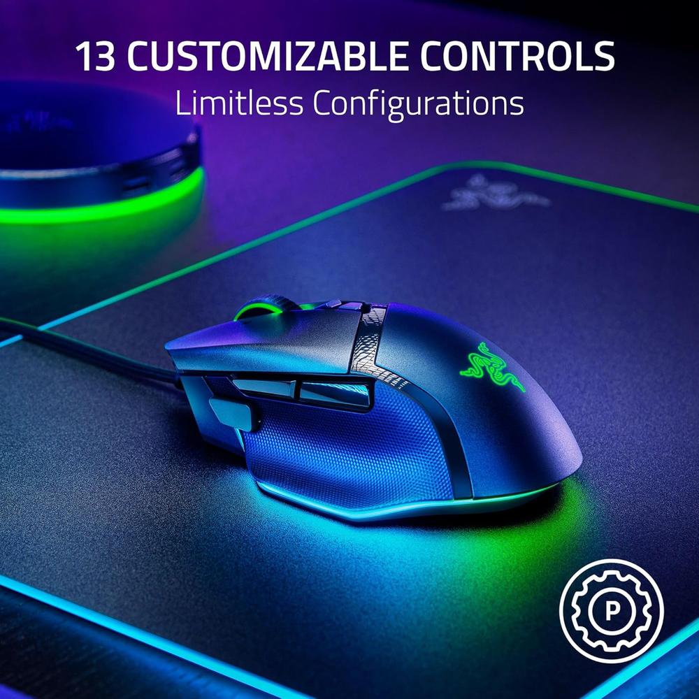 MOUSE ALÁMBRICO BASILISK V3 35K RAZER | NEGRO - 4