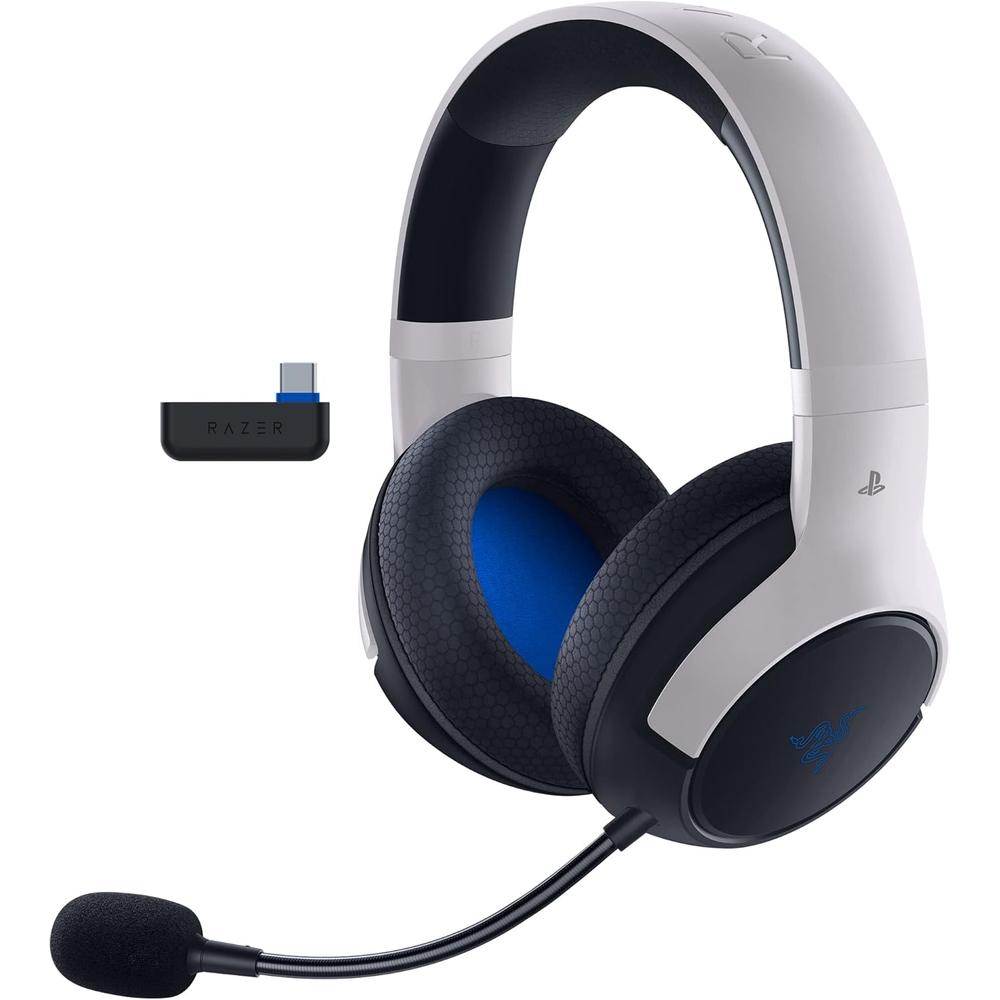 AUDÍFONOS INALÁMBRICOS KAIRA HYPERSPEED PLAYSTATION RAZER | BLANCO / NEGRO - 1