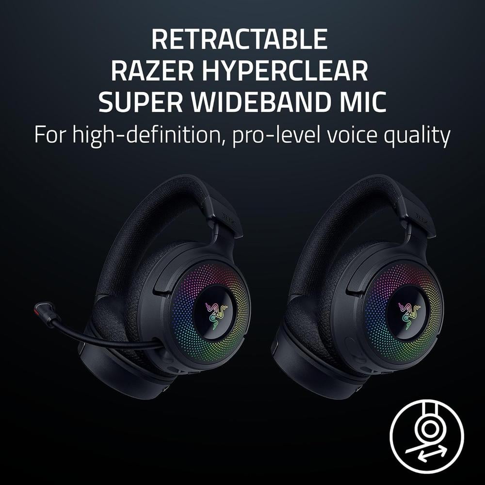 AUDÍFONOS INALÁMBRICOS KRAKEN V4 RAZER | NEGRO - 4