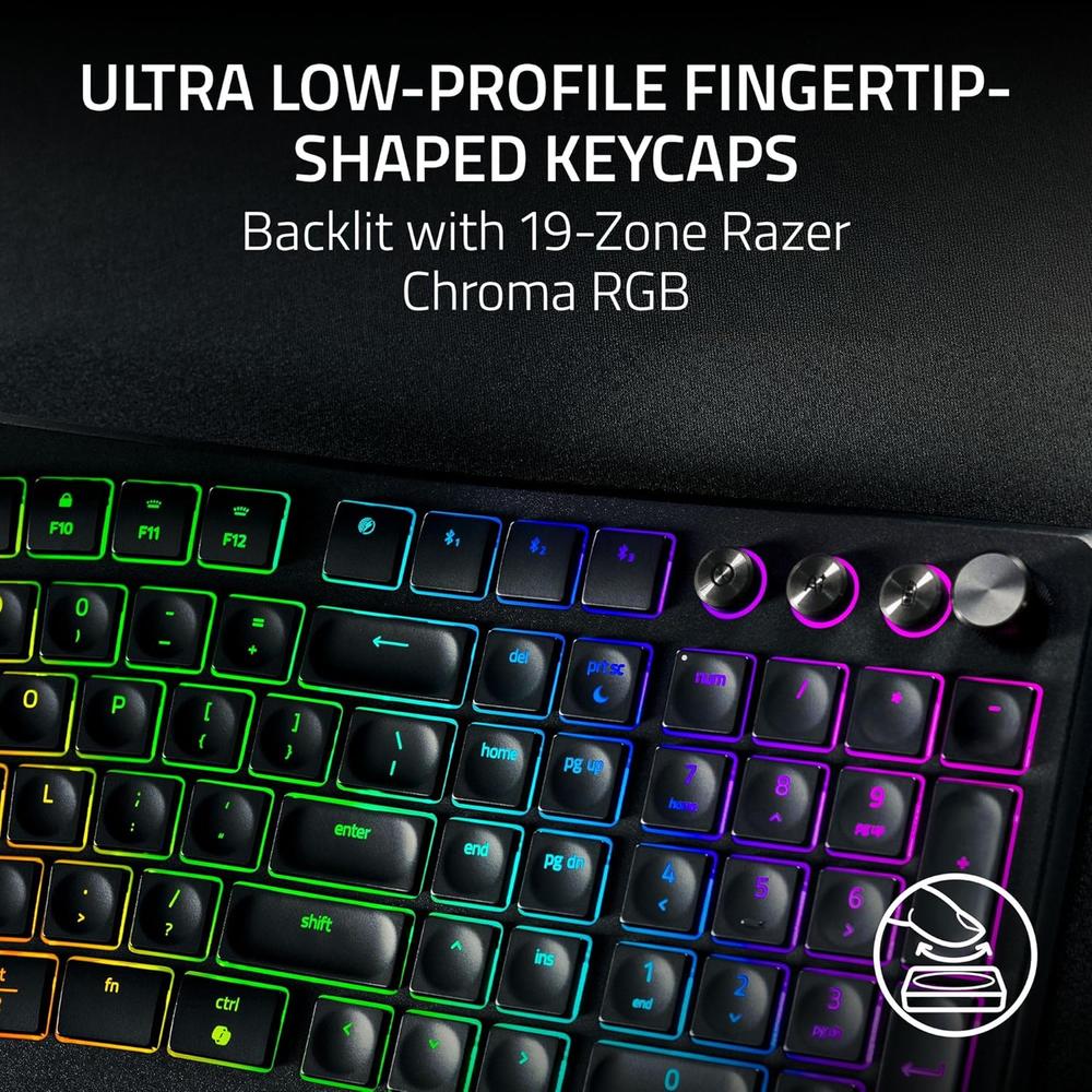 TECLADO INALÁMBRICO PRO TYPE ERGO RAZER | RGB - 3
