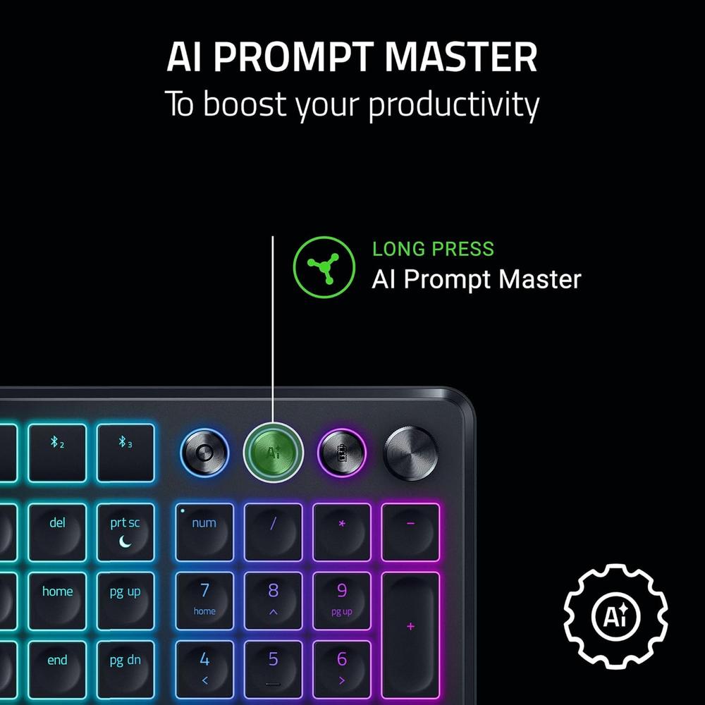 TECLADO INALÁMBRICO PRO TYPE ERGO RAZER | RGB - 5