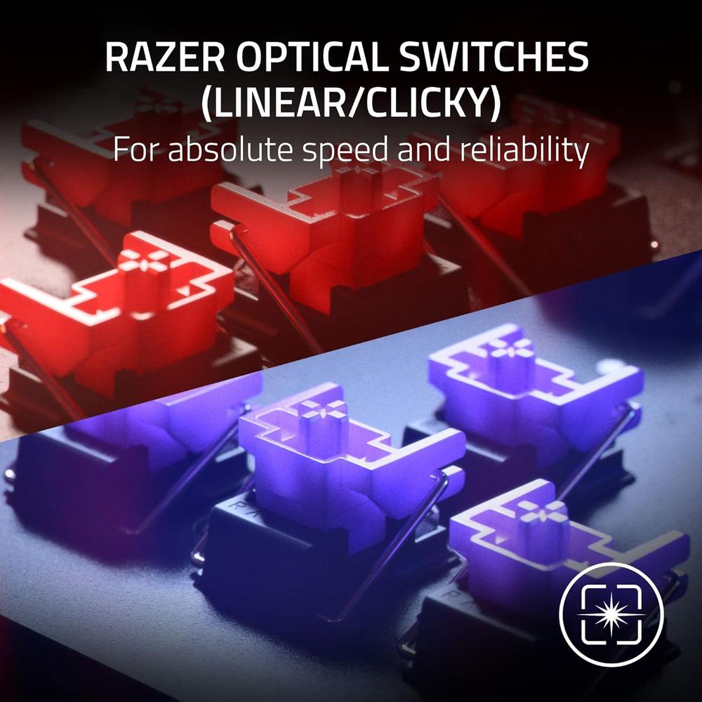 TECLADO ALÁMBRICO HUNTSMAN V2 TKL CLICKY RAZER | CLASSIC BLACK - 2