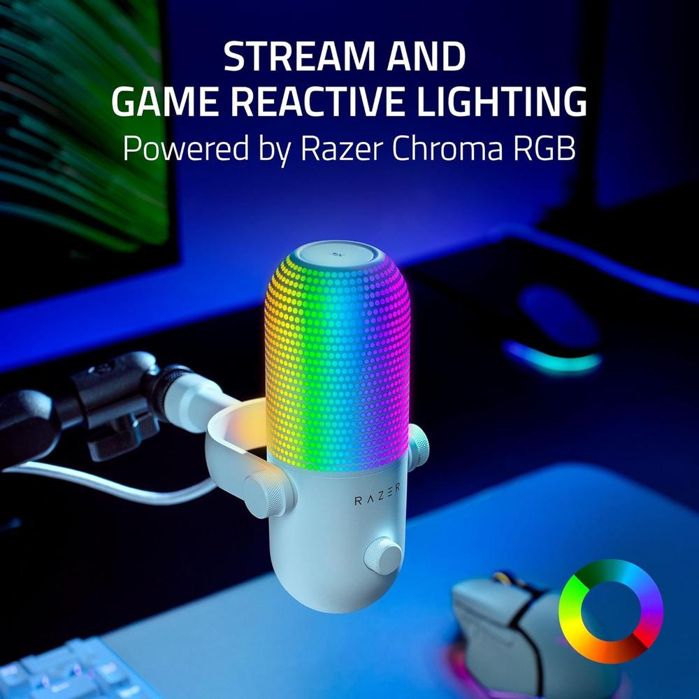 MICRÓFONO SEIREN V3 CHROMA RGB RAZER - 2