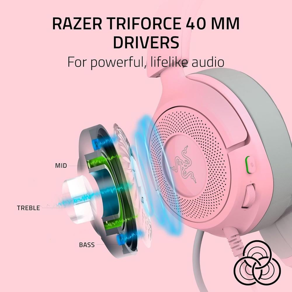 AUDÍFONOS ALÁMBRICOS KRAKEN KITTY V3 X RAZER - 4
