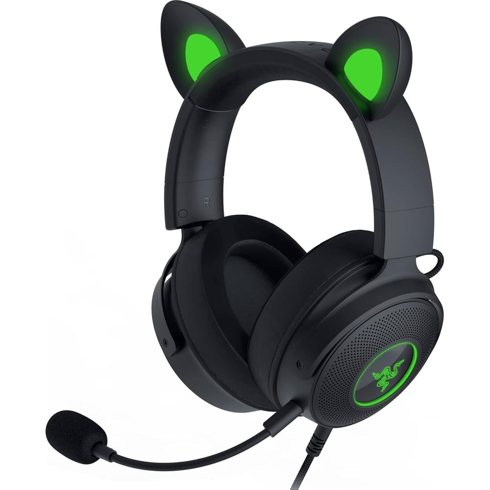 AUDÍFONOS ALÁMBRICOS KRAKEN KITTY V2 PRO RGB RAZER - 1