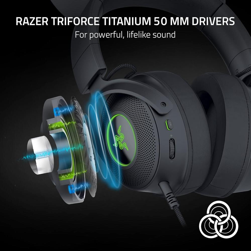 AUDÍFONOS ALÁMBRICOS KRAKEN KITTY V2 PRO RGB RAZER - 5