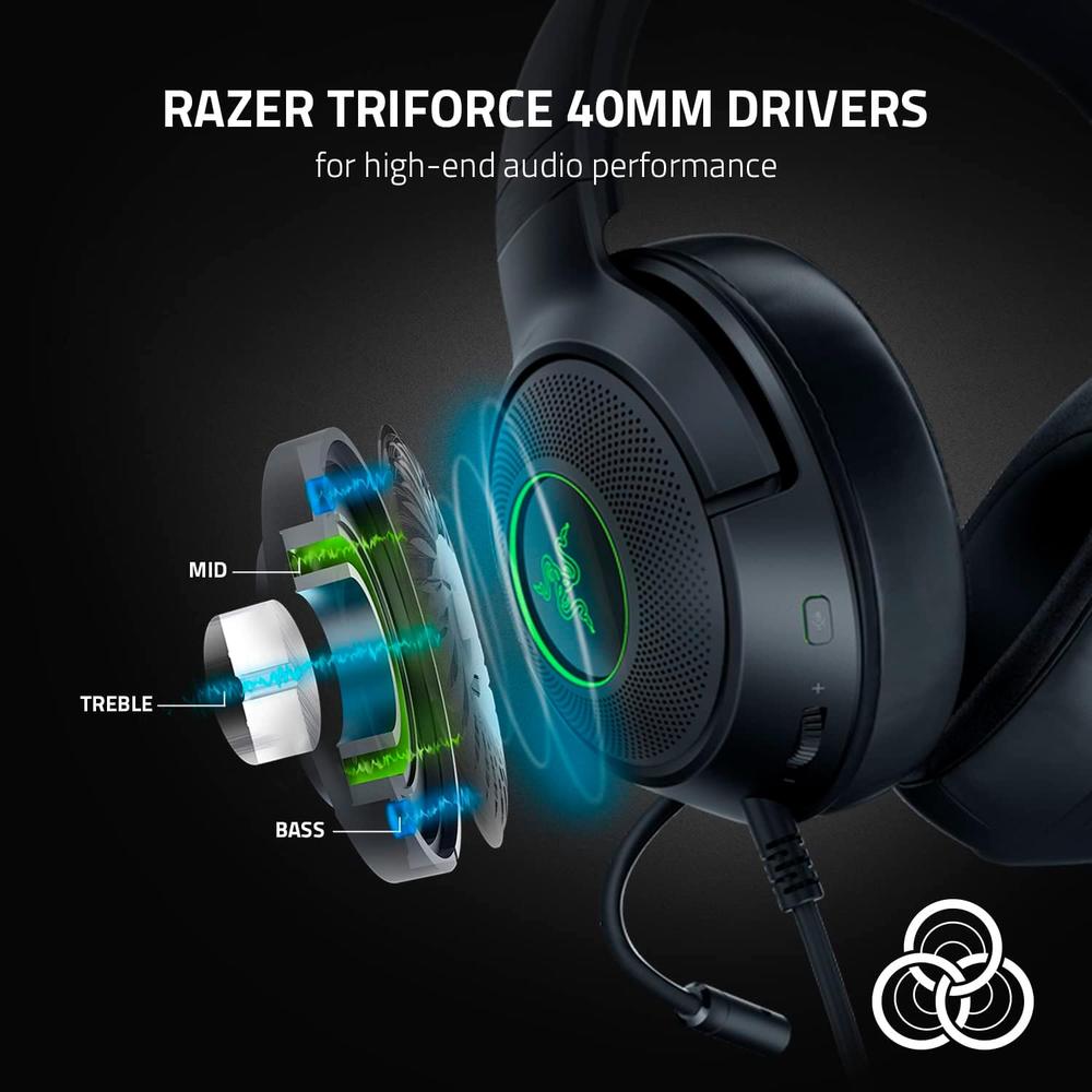 AUDÍFONOS ALÁMBRICOS KRAKEN V3 X RAZER - 3