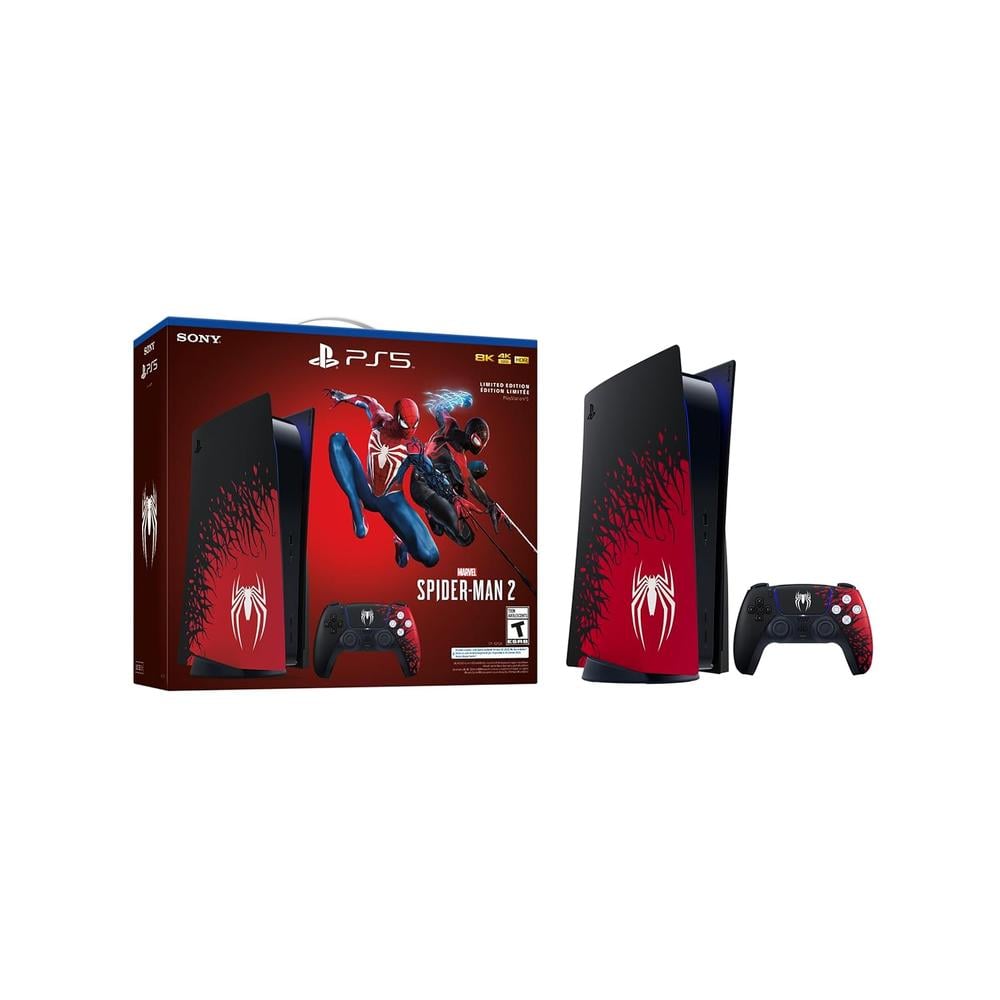 CONSOLA PLAYSTATION 5 MARVEL'S SPIDER-MAN 2 CON DISCO SONY | ROJO / NEGRO - 2