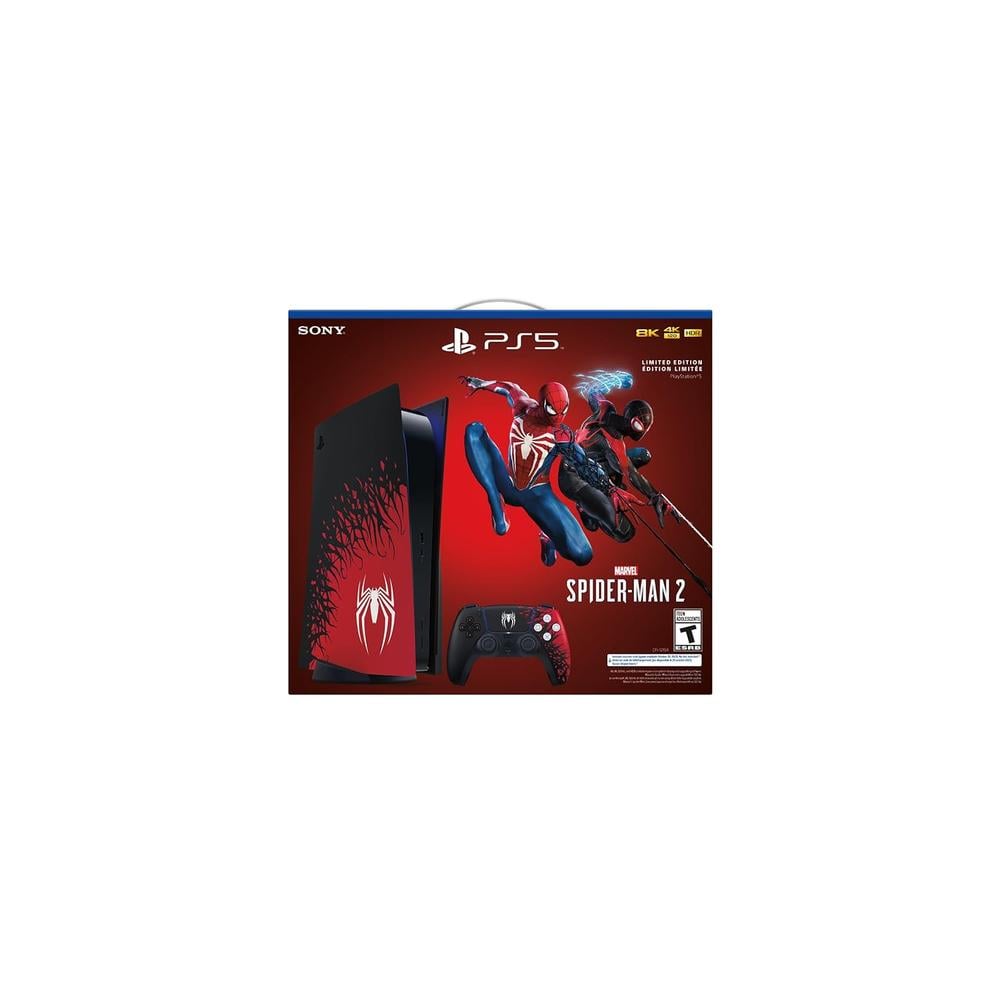 CONSOLA PLAYSTATION 5 MARVEL'S SPIDER-MAN 2 CON DISCO SONY | ROJO / NEGRO - 5