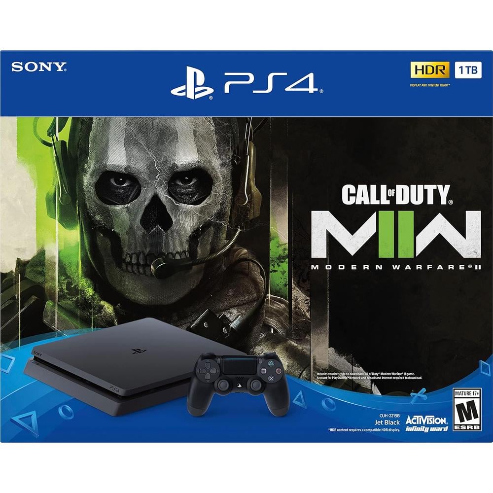 CONSOLA PLAYSTATION 4 + CALL OF DUTY MODERN WARFARE II CON DISCO SONY | NEGRO - 1