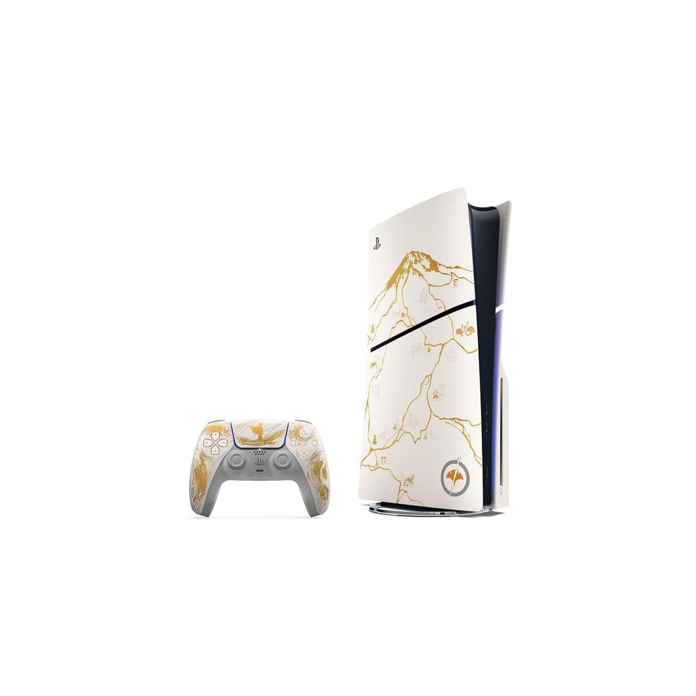 CONSOLA PLAYSTATION 5 SLIM GHOST OF YOTEI GOLD 1TB CON DISCO SONY | BLANCO / DORADO - 1