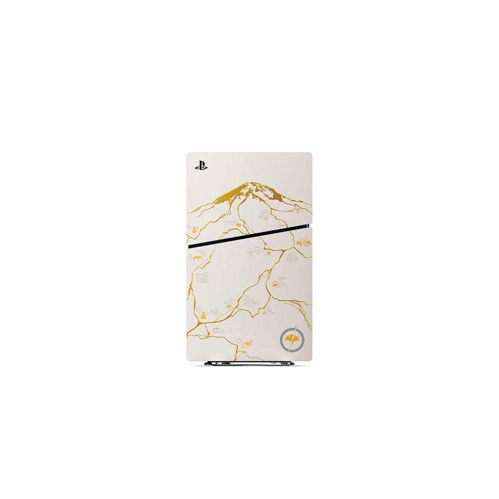 CONSOLA PLAYSTATION 5 SLIM GHOST OF YOTEI GOLD 1TB CON DISCO SONY | BLANCO / DORADO - 3