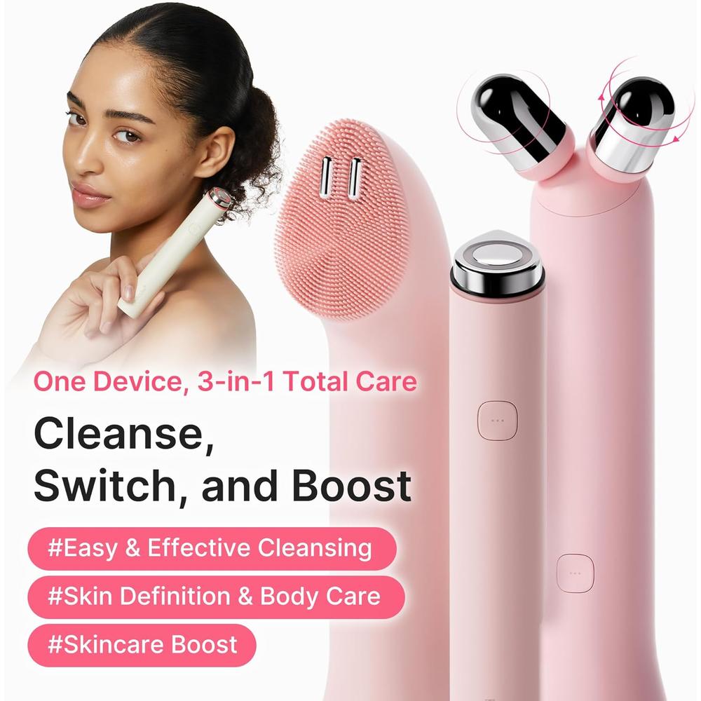 SET 3 EN 1 MINI BOOSTER PRO PLUS FULL FACE PINK - 2