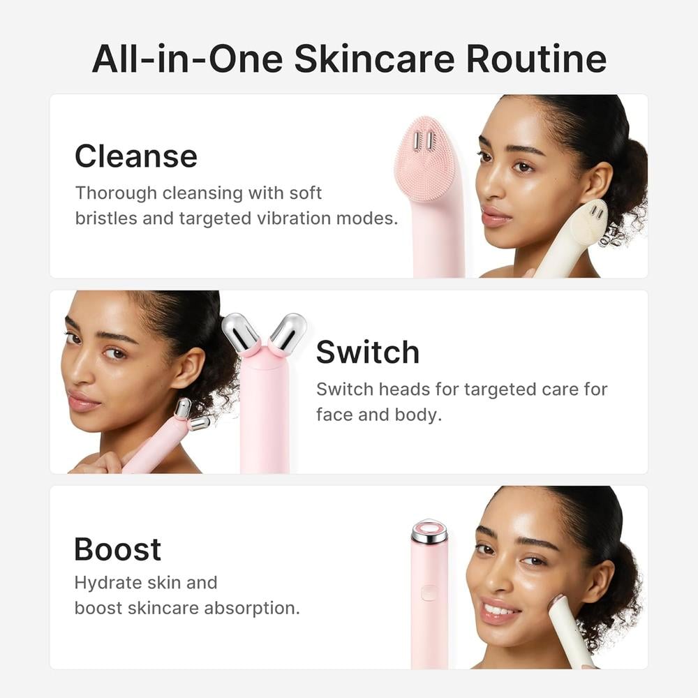 SET 3 EN 1 MINI BOOSTER PRO PLUS FULL FACE PINK - 3