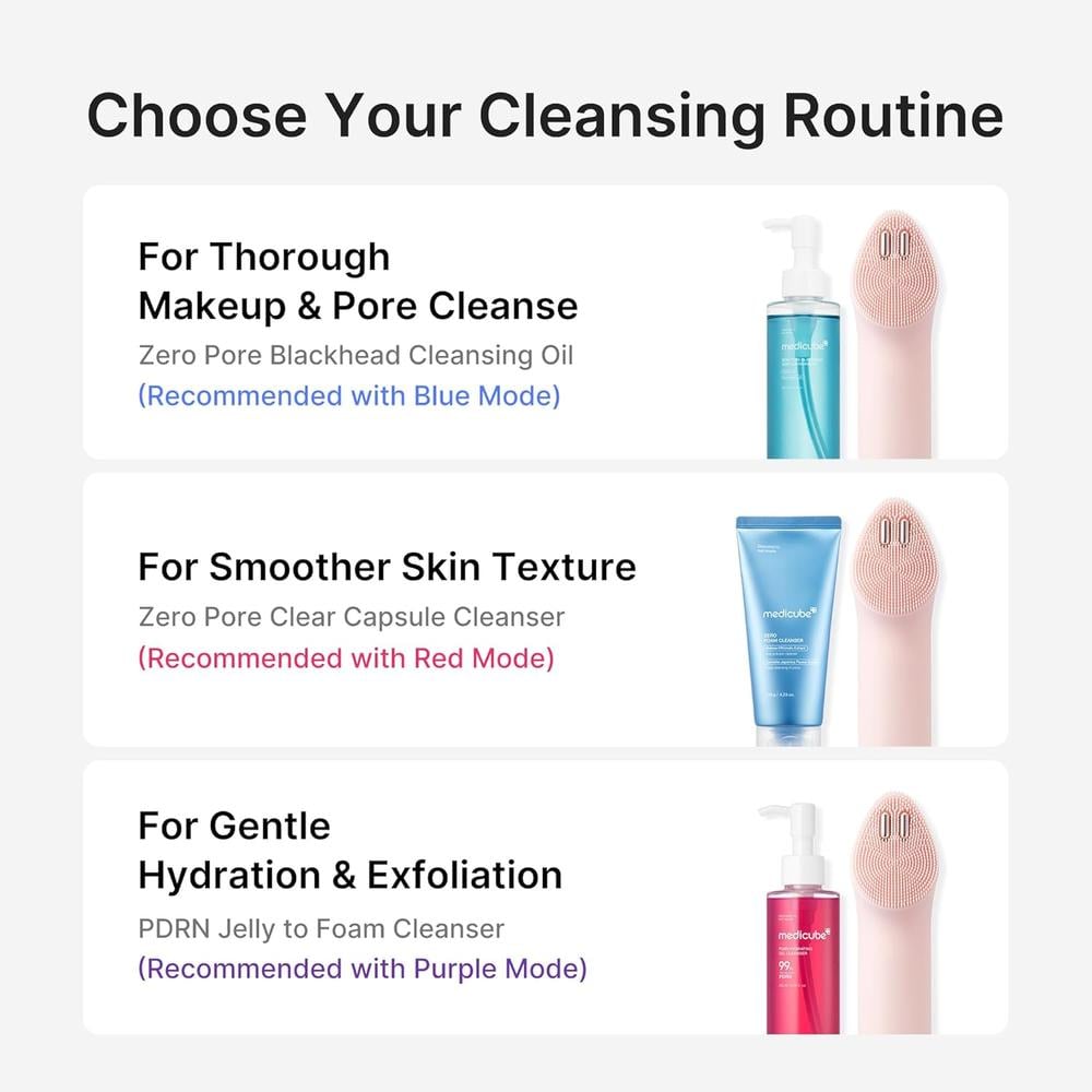 SET 2 EN 1 MINI BOOSTER PRO PLUS CLEANSING MEDICUBE PINK - 6