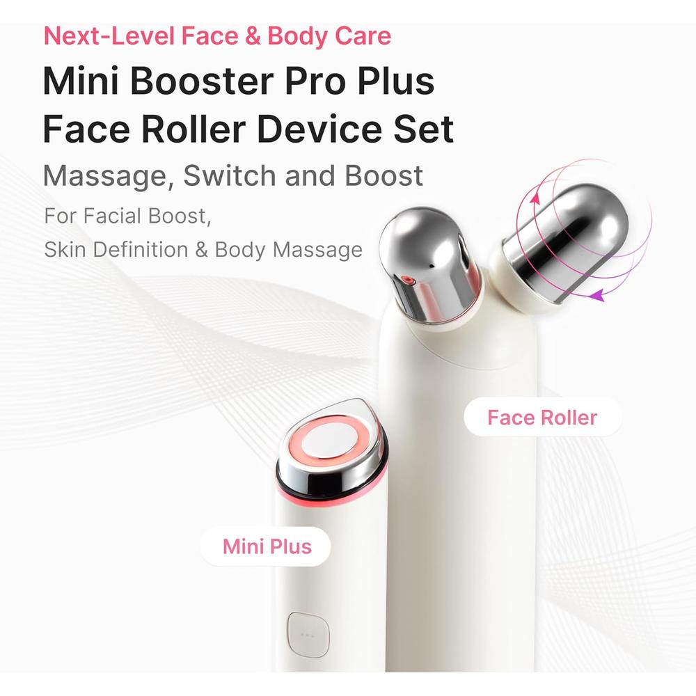SET 2 EN 1 MINI BOOSTER PRO PLUS ROLLER MEDICUBE WHITE - 2