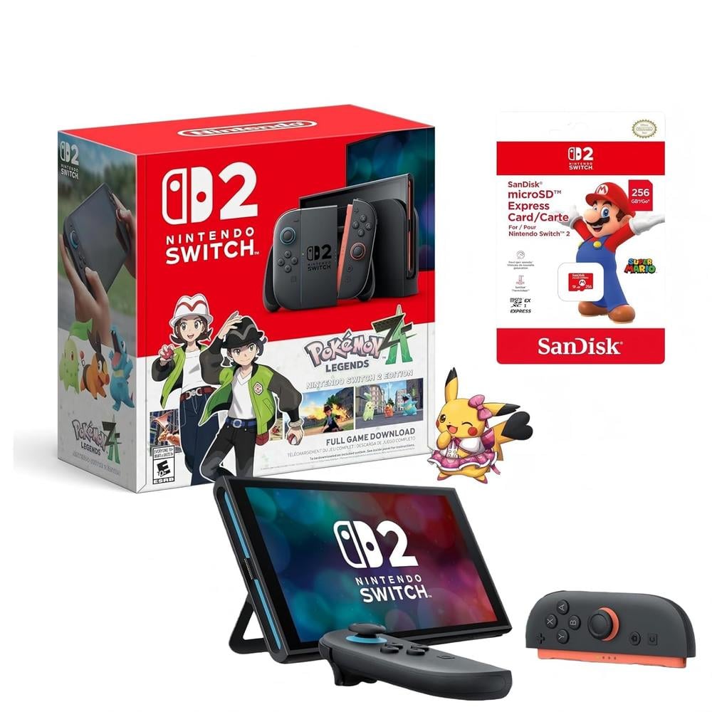 CONSOLA NINTENDO SWITCH 2 + POKÉMON LEGENDS Z-A + MICROSD 256GB - 1