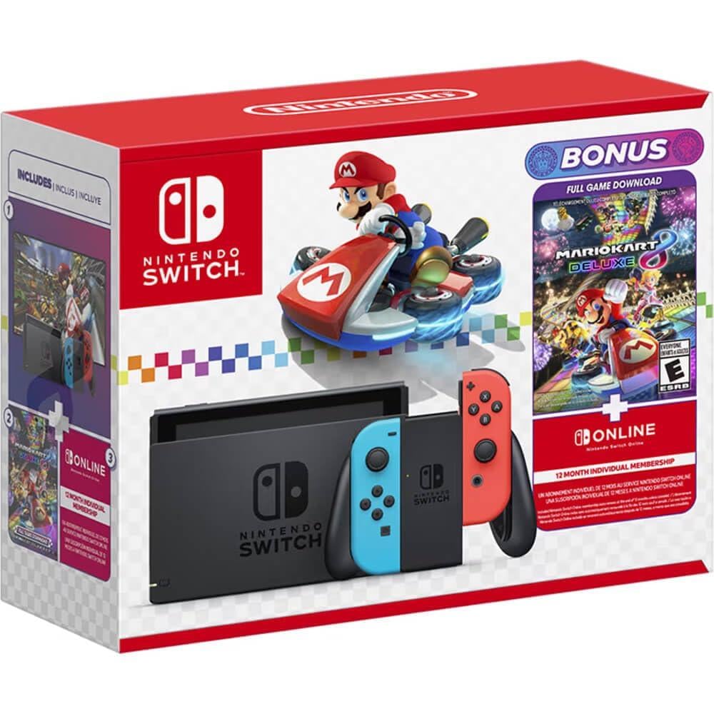 CONSOLA NINTENDO SWITCH + MARIO KART 8 DELUXE - 1