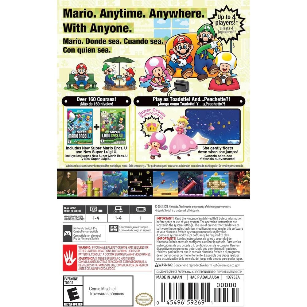 VIDEOJUEGO NINTENDO NEW SUPER MARIO BROS U DELUXE SWITCH VERSIÓN USA - 2