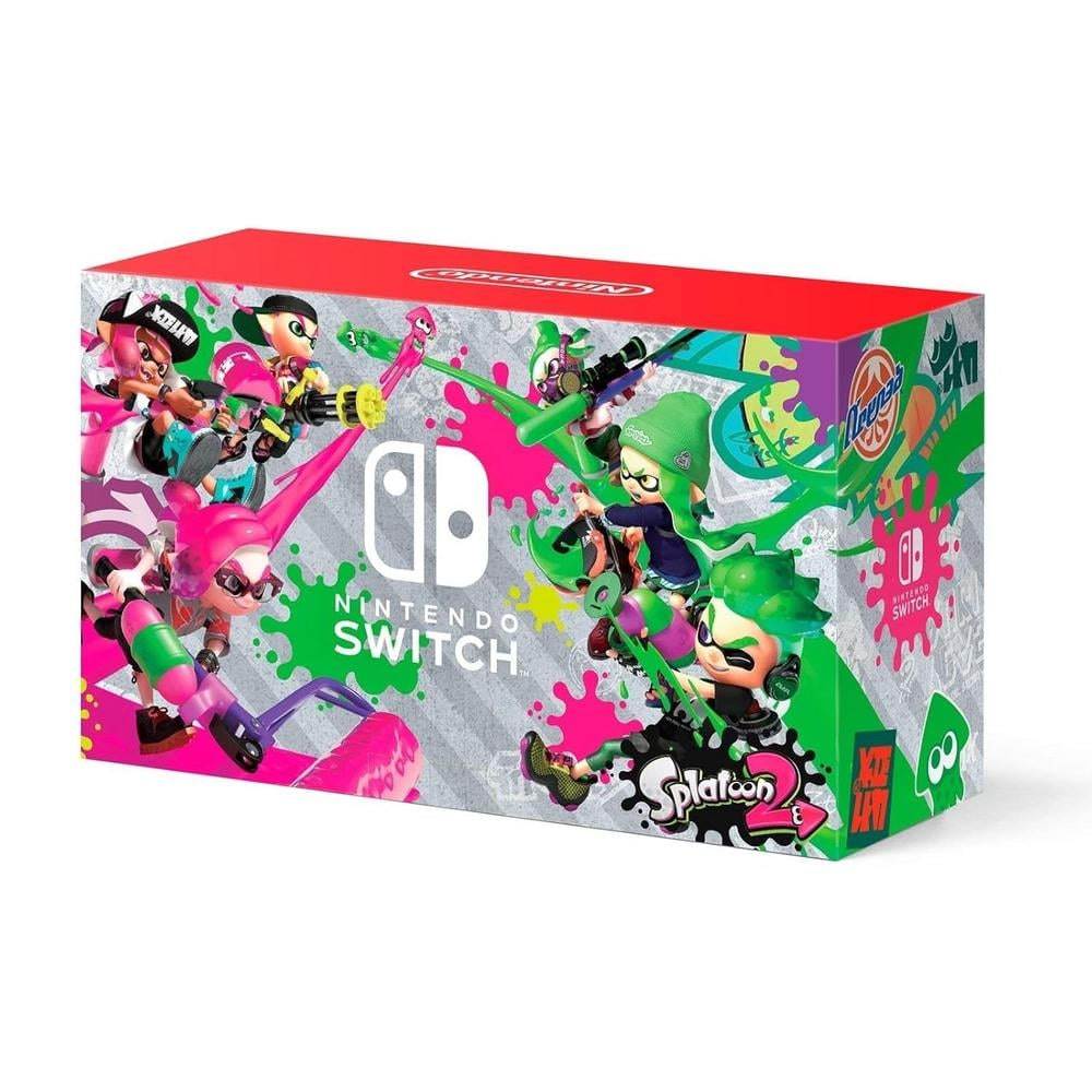 (REACONDICIONADA) CONSOLA NINTENDO SWITCH + SPLATOON 2 | VERDE NEÓN / ROSA NEÓN - 3