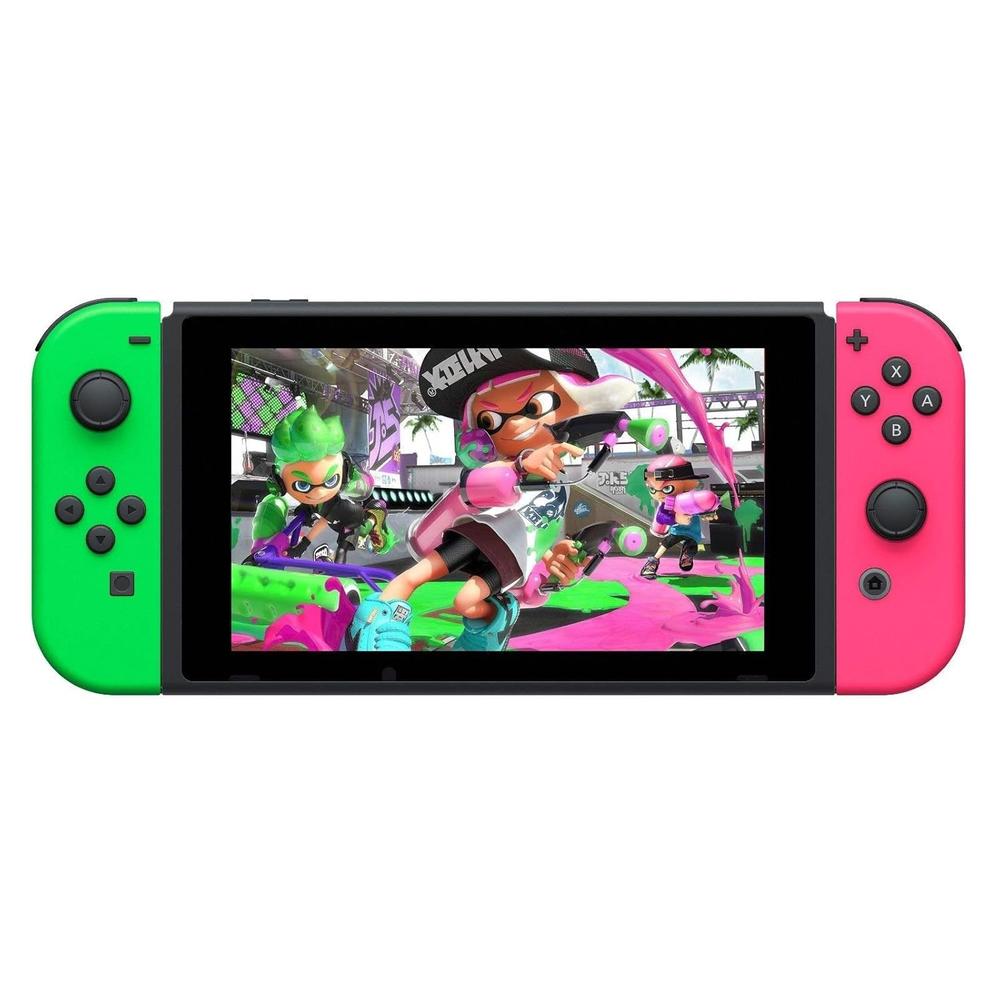 (REACONDICIONADA) CONSOLA NINTENDO SWITCH + SPLATOON 2 | VERDE NEÓN / ROSA NEÓN - 4