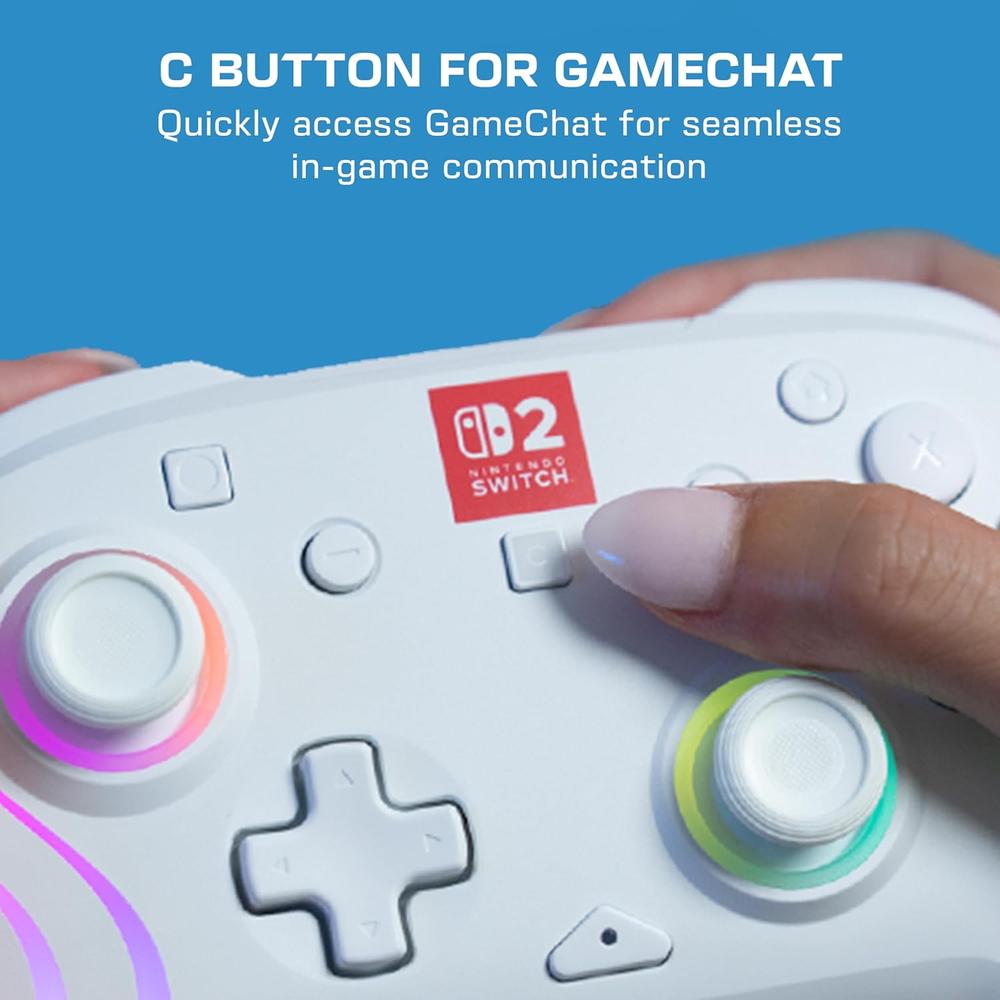 MANDO TURTLE BEACH AFTERGLOW WAVE RGB SWITCH / SWITCH 2 | WHITE - 5