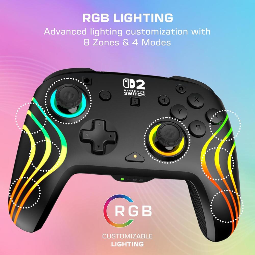 MANDO TURTLE BEACH AFTERGLOW WAVE RGB SWITCH / SWITCH 2 | BLACK - 4
