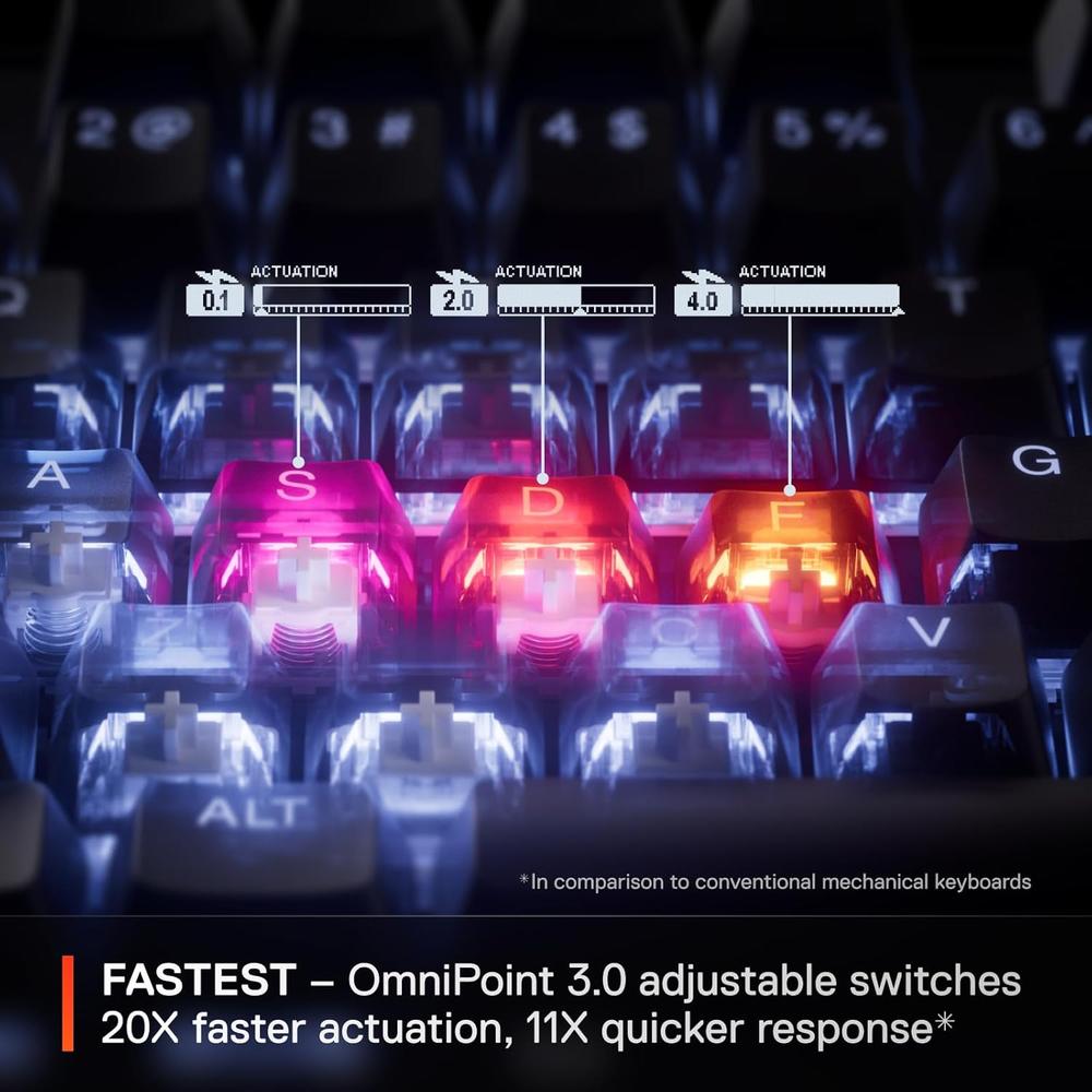 TECLADO ALÁMBRICO MECÁNICO APEX PRO TKL GEN 3 STEELSERIES | NEGRO - 5
