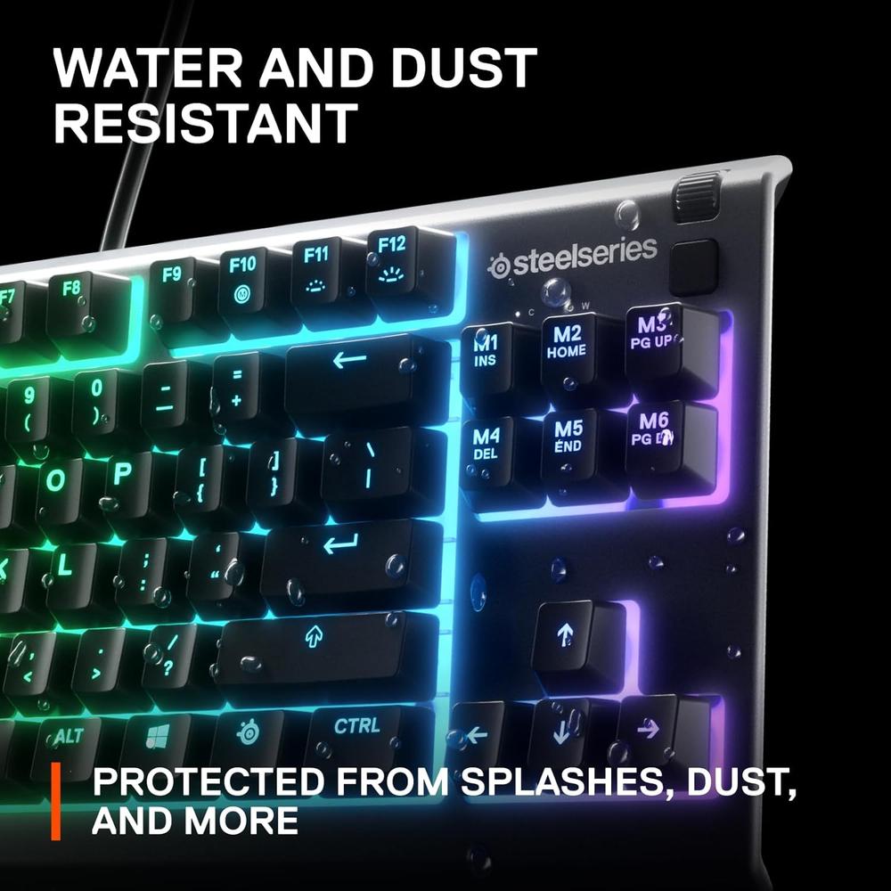 TECLADO ALÁMBRICO APEX 3 TKL STEELSERIES | NEGRO - 5