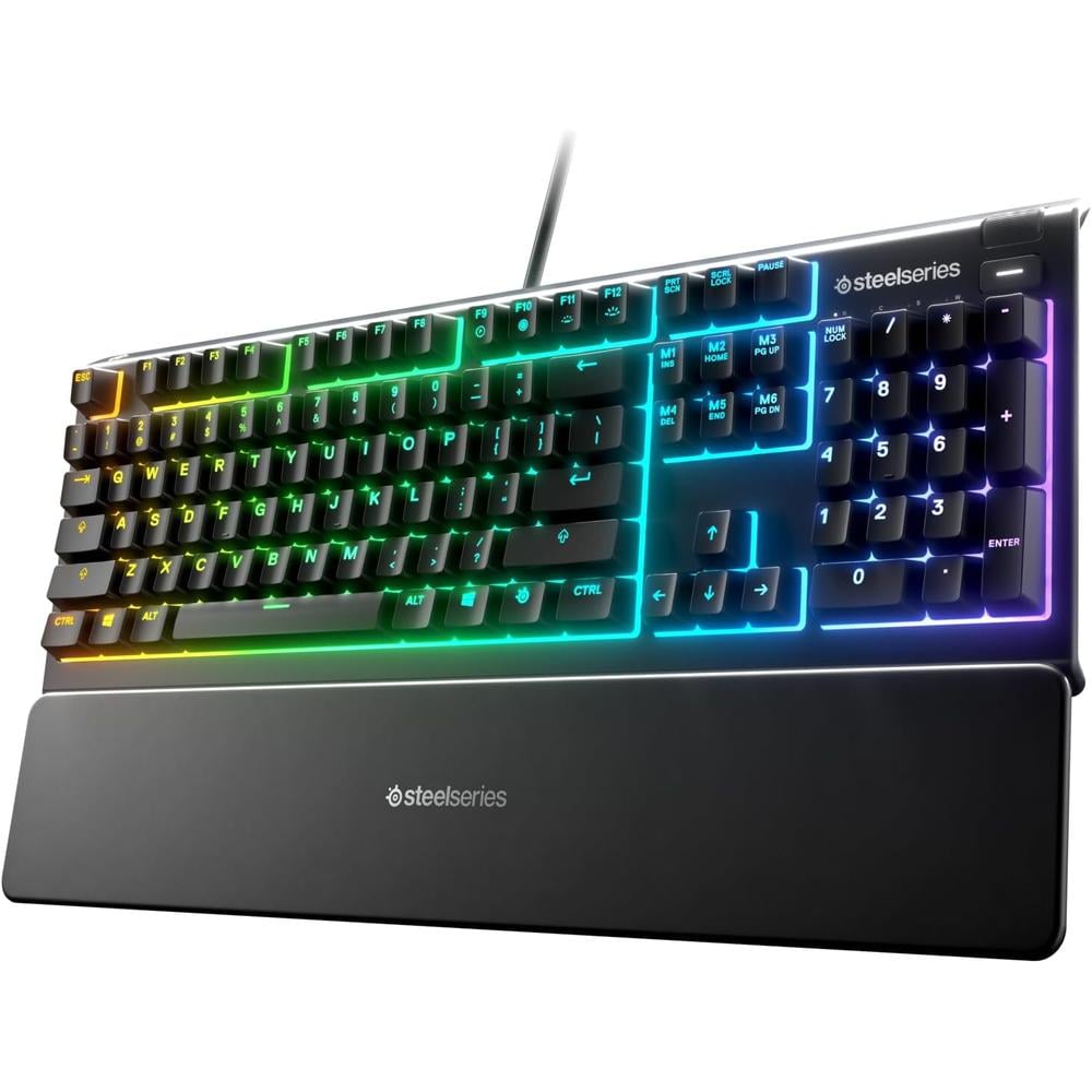 TECLADO ALÁMBRICO APEX 3 STEELSERIES | NEGRO - 1