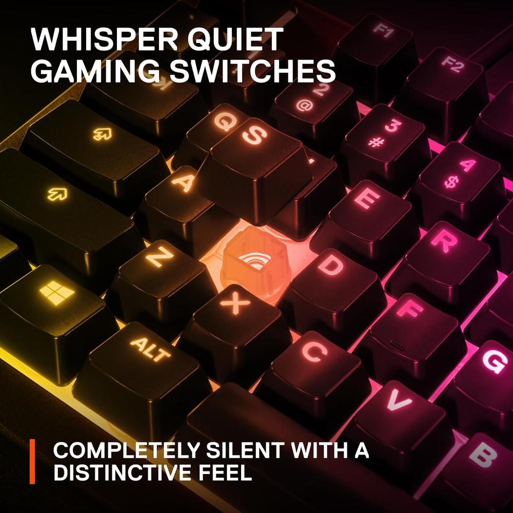 TECLADO ALÁMBRICO APEX 3 STEELSERIES | NEGRO - 4