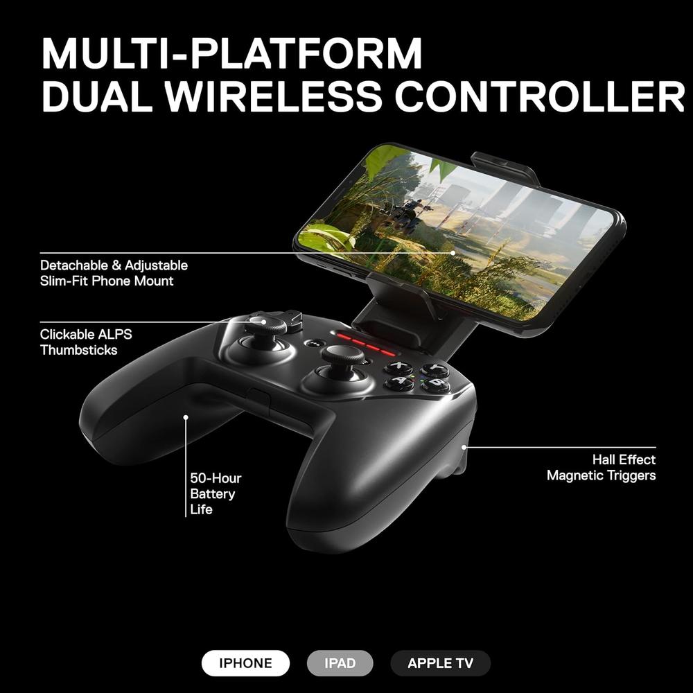 MANDO BLUETOOTH NIMBUS+ STEELSERIES | NEGRO - 2